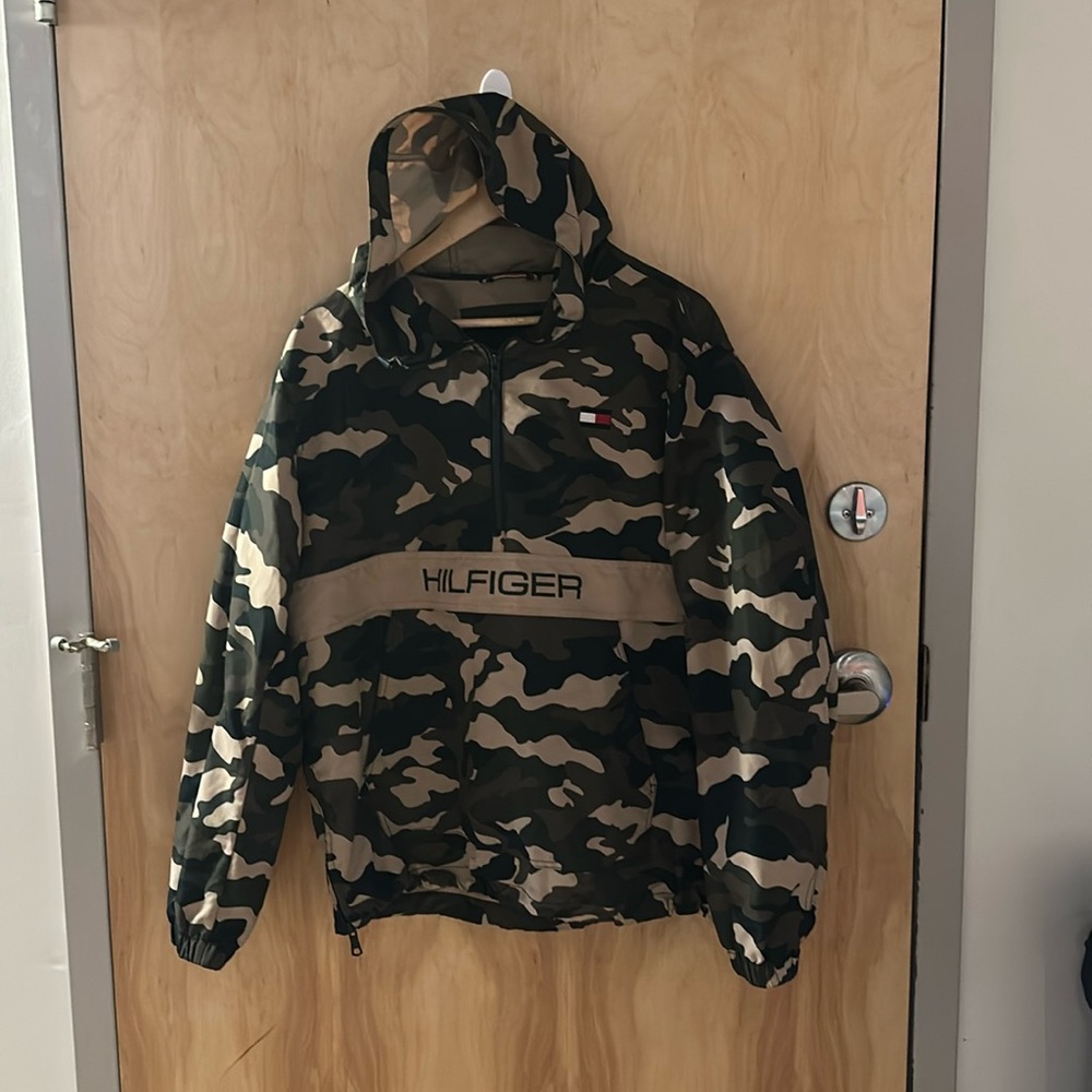 Tommy Hilfiger Camo Anorak Hoodie Windbreaker